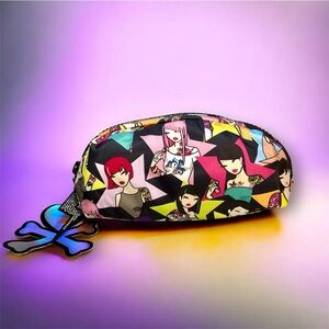 Tokidoki Tattooed Asian Girls Design Cosmetic Bag Toiletry Travel Pouch Rare HTF